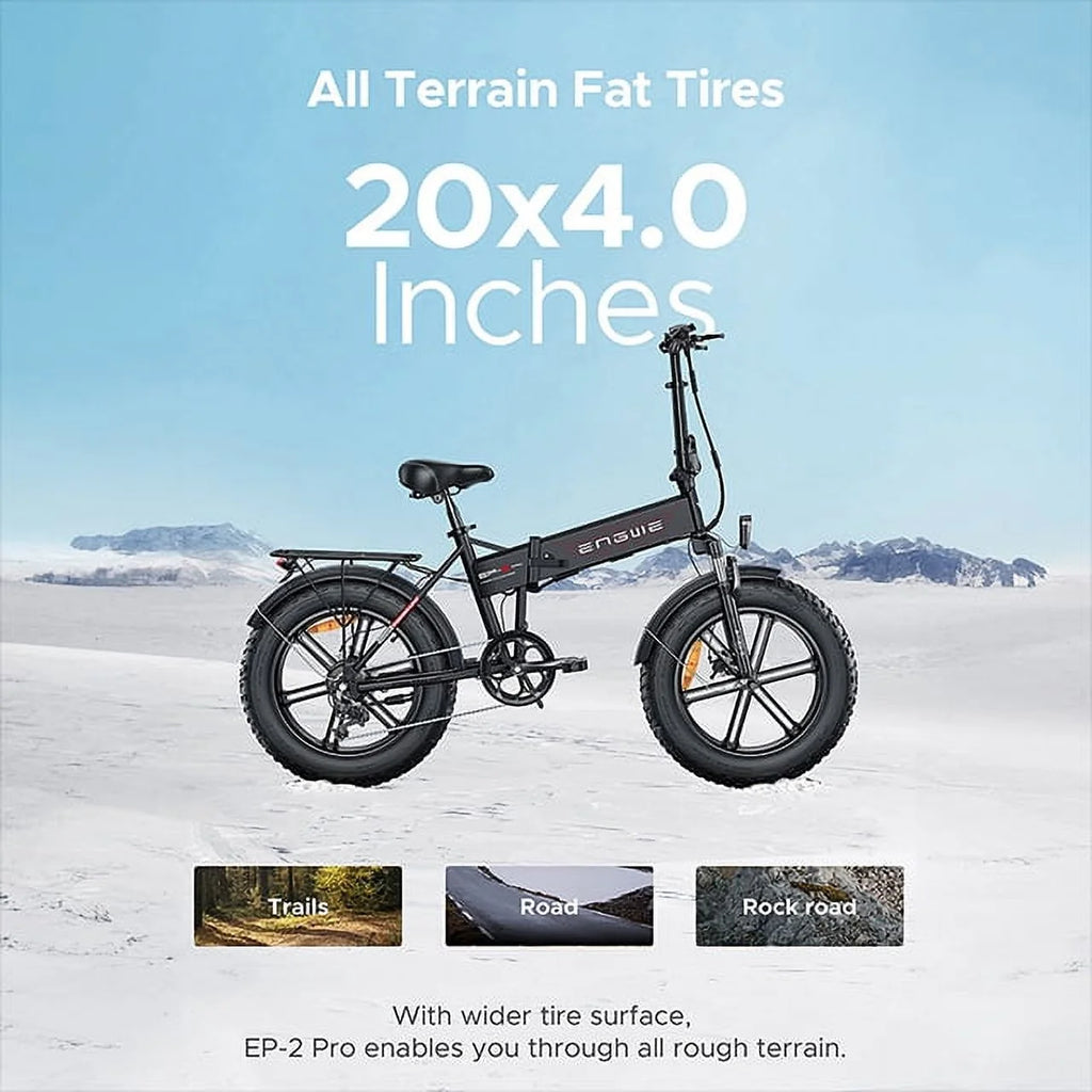 Black Folding Electric Bike E2529