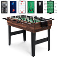 10-in-1 Combo Game Table Set with Hockey, Foosball, Pool, Shuffleboard, Ping Pong P554