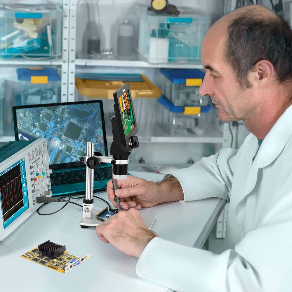 7 LCD Digital Microscope 50-1200x with Metal Stand N981020