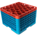 Orange Color-Coded Glass Rack with 5 Extenders P68764