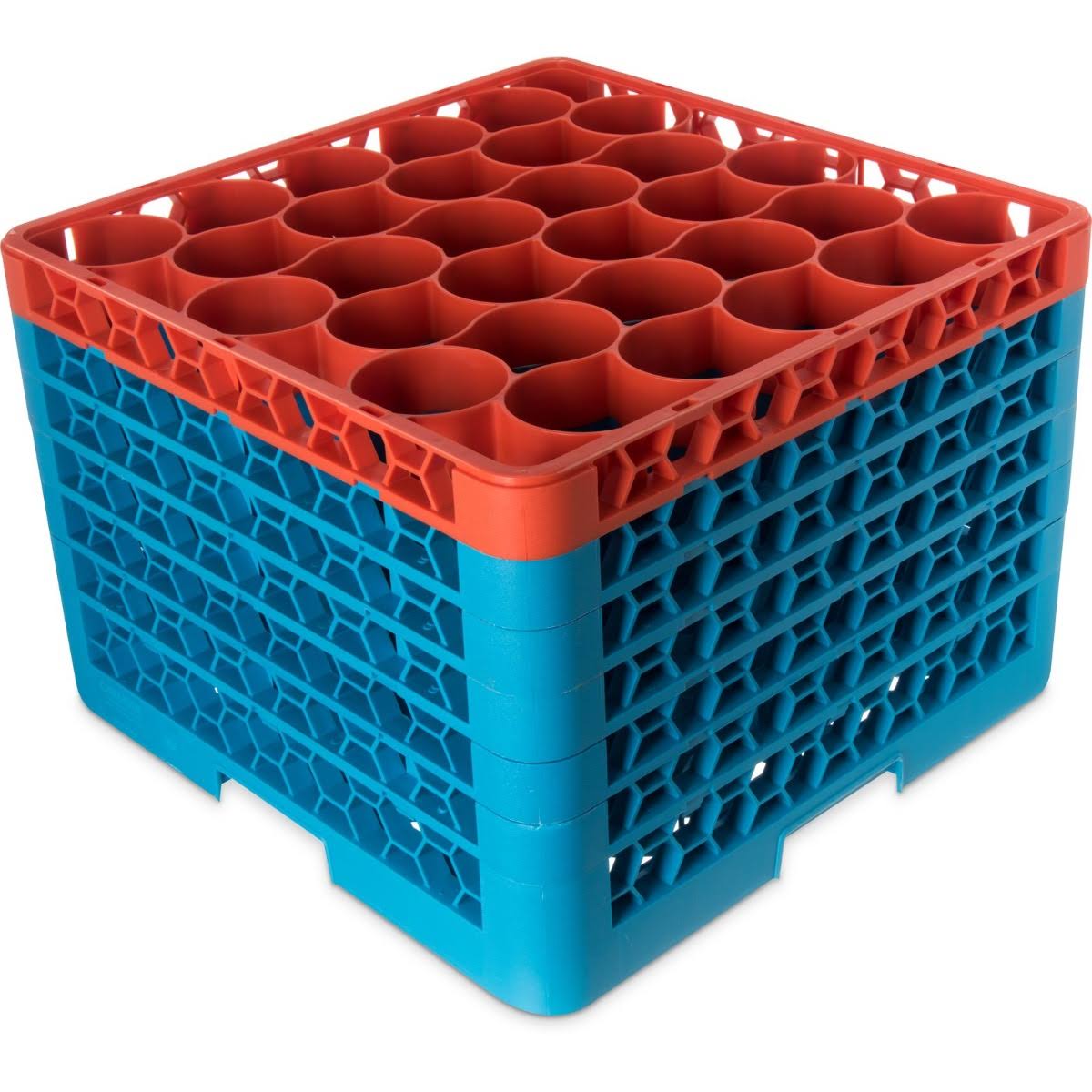 Orange Color-Coded Glass Rack with 5 Extenders P68764