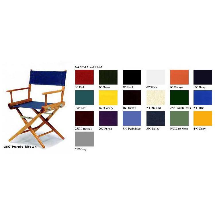 Tall Directors Chair with Natural Frame and Forest Canvas N7983