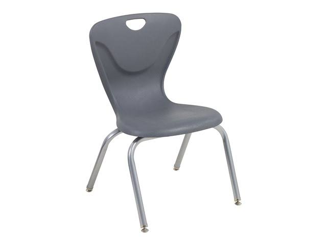 Gray Contour Swivel Glide Chair 4-Pack U87659