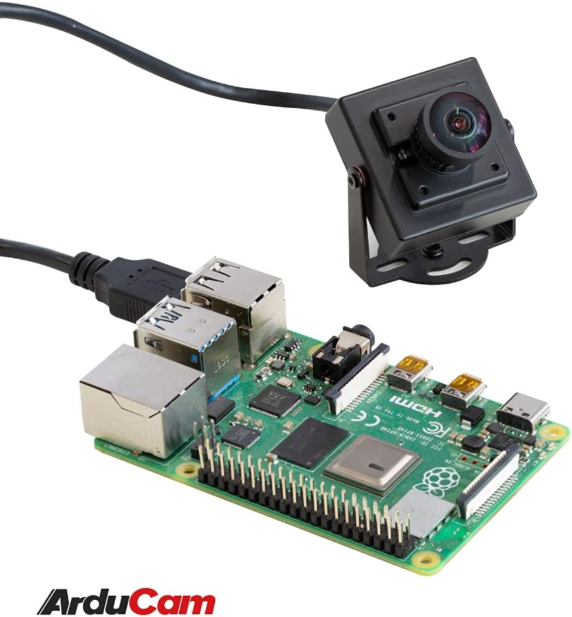 16MP Wide Angle USB Camera with Metal Case, 1/2.8 CMOS IMX298 Mini UVC USB2.0 4K Video Webcam, Pack of 2 A332
