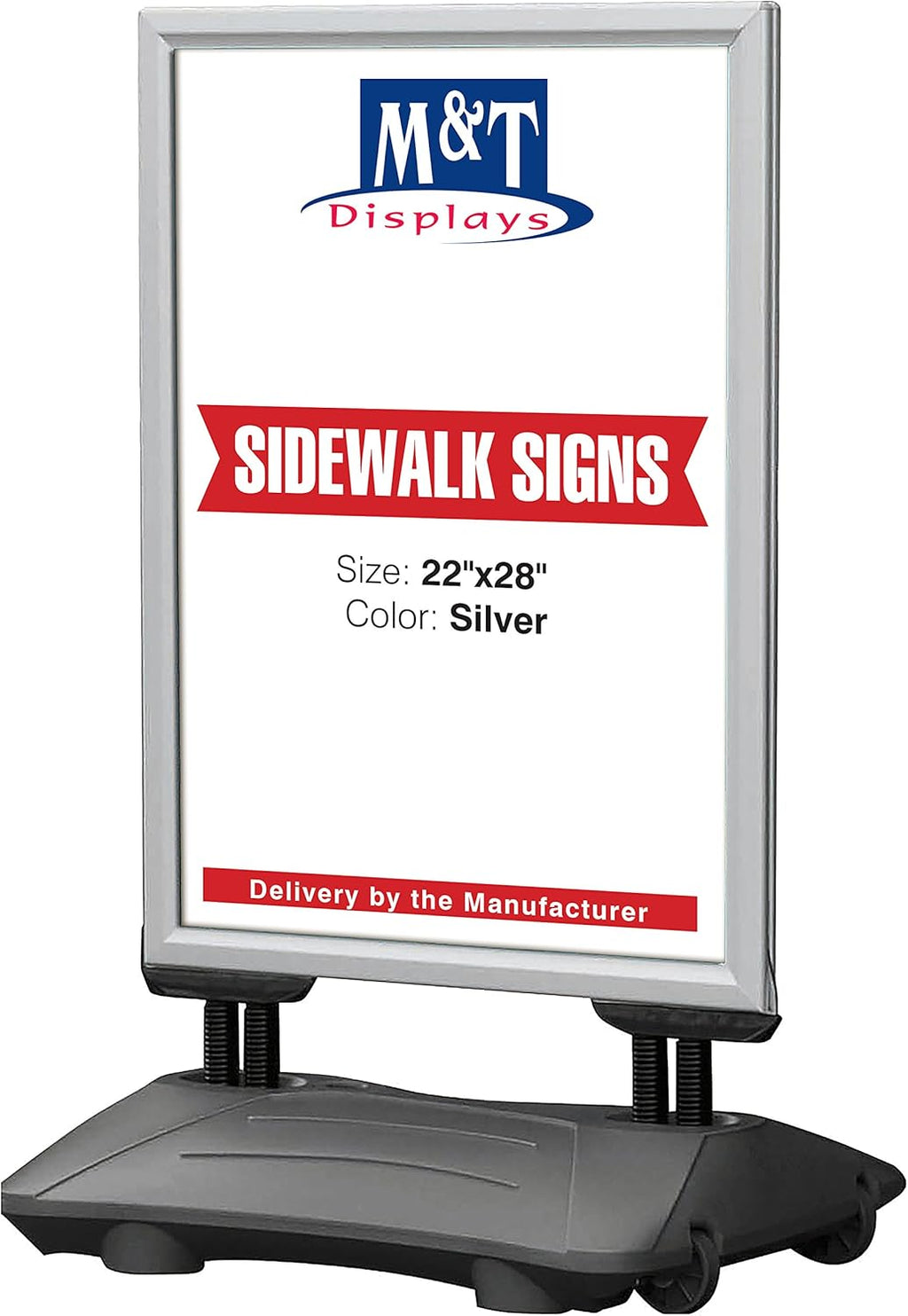Silver Frame Weatherproof Outdoor Display for 22x28 Poster T759