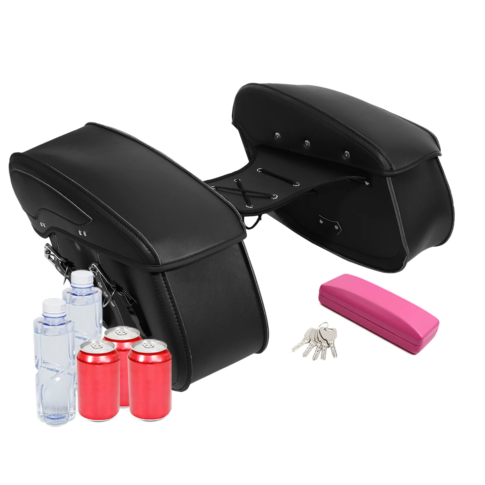 Black Motorbike Saddlebag Tool Bags T573