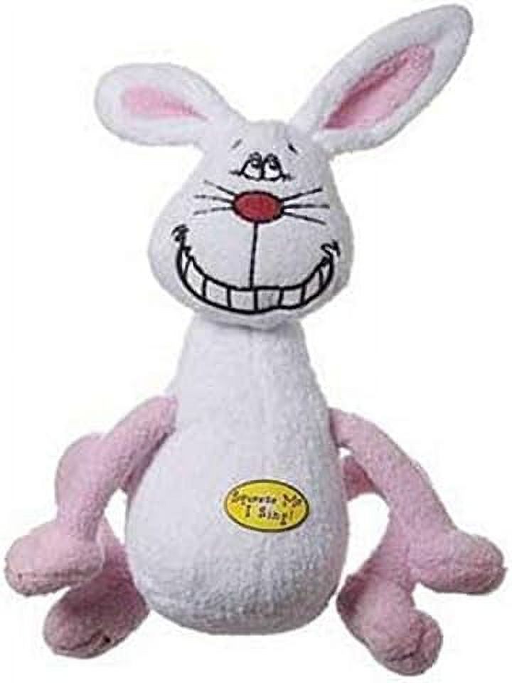 White Rabbit Plush Dog Toy, 8-Inch T654682