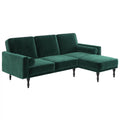 Green Velvet Sectional Futon Y3418