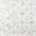 Stone Metal Blend Mesh-Mounted Mosaic Tile L135213