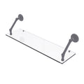 Matte Gray 30 inch Floating Glass Shelf T30576