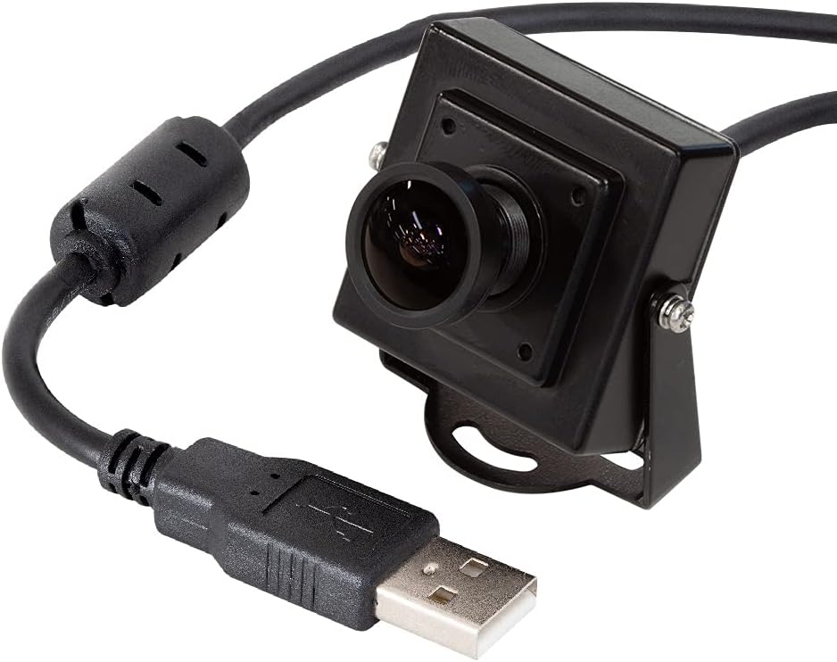 16MP Wide Angle USB Camera with Metal Case, 1/2.8 CMOS IMX298 Mini UVC USB2.0 4K Video Webcam, Pack of 2 A332