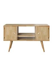 Natural Finish Wood Entertainment Cabinet with Doors A81154