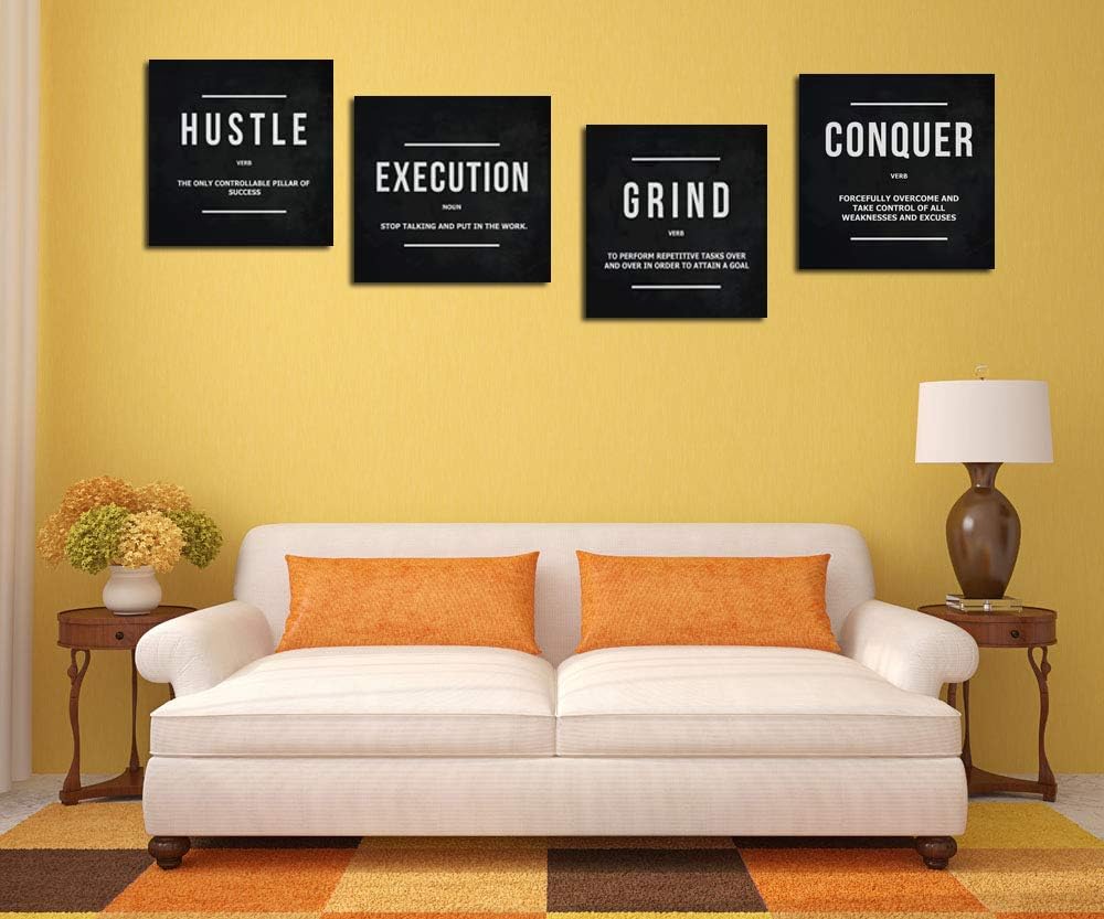Abstract Posters Success Circle Inspirational Canvas Print Framed Picture Painting 24x32 T845