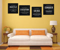 Abstract Posters Success Circle Inspirational Canvas Print Framed Picture Painting 24x32 T845
