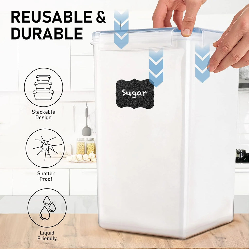 8.5L/287Oz Extra Large Airtight Food Storage Containers, 2 PACK with Lids S9290