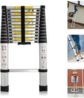 Aluminum Telescoping Extension Ladder 12.5ft 330lb Capacity T7304