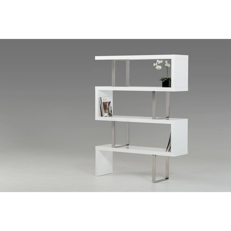 White High Gloss Bookcase Q482296