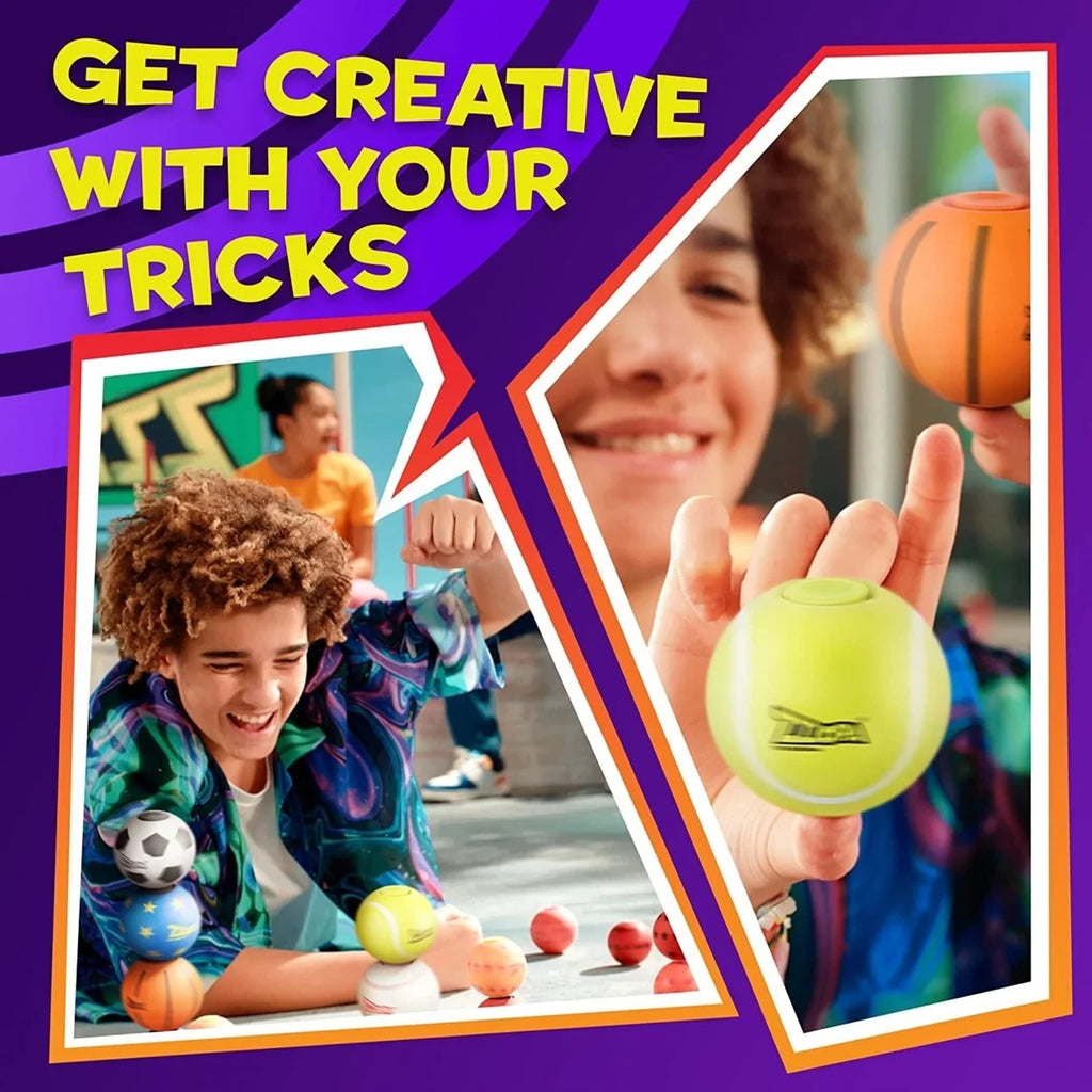 Fidget Stress Ball Mini Tennis Spin Bounce Toy M2744