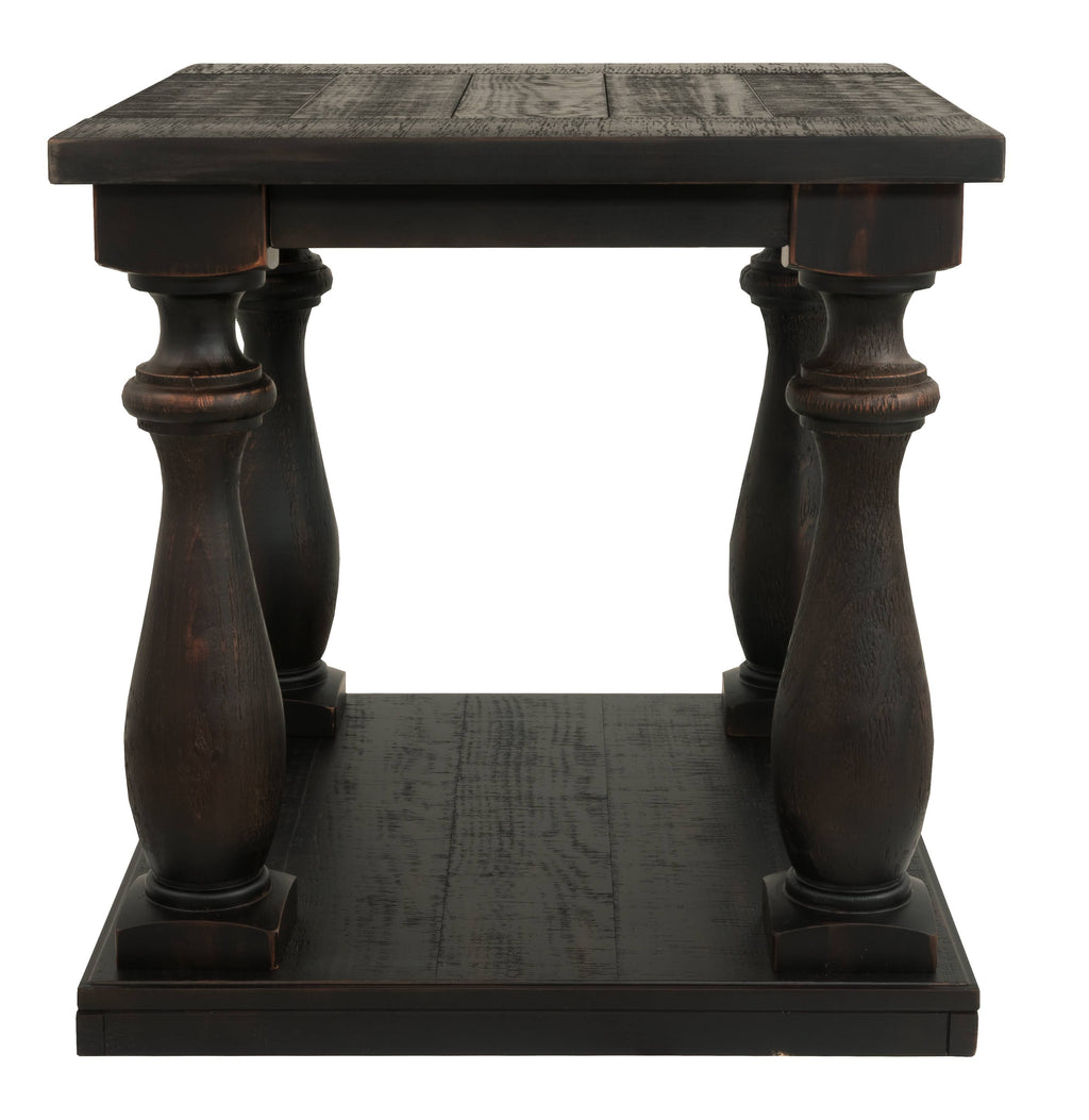 Black Rectangular End Table X2822