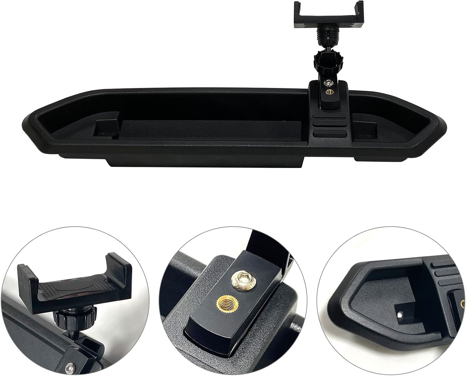 Black Dash Cell Phone Holder with Tray N48944