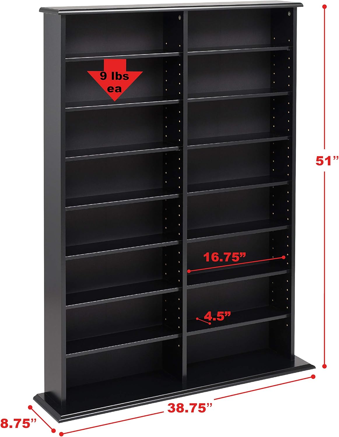 Black Wall Storage Cabinet C78907