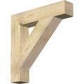 6x22W x 32x22D x 32x22H Traditional Block Rough Sawn Bracket, Douglas Fir L91997