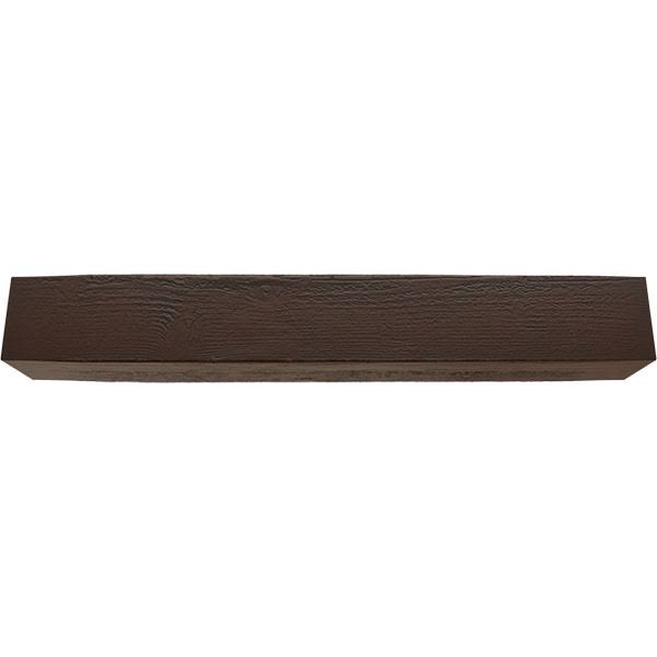 Rough Sawn Faux Wood Fireplace Mantel, Premium Hickory V379396