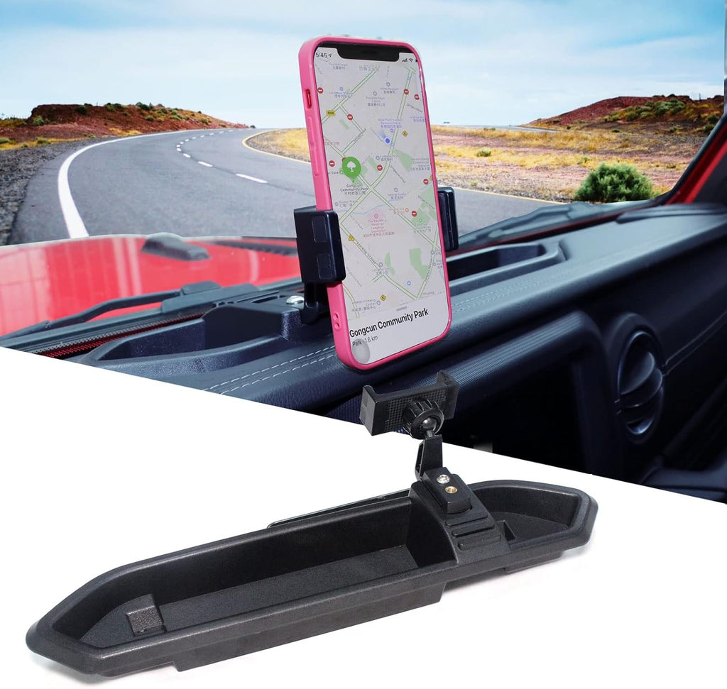 Black Dash Cell Phone Holder with Tray N48944