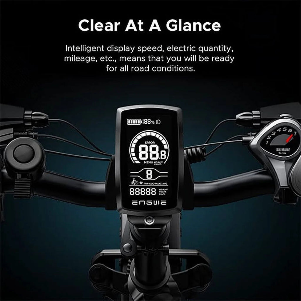 Black Folding Electric Bike E2529