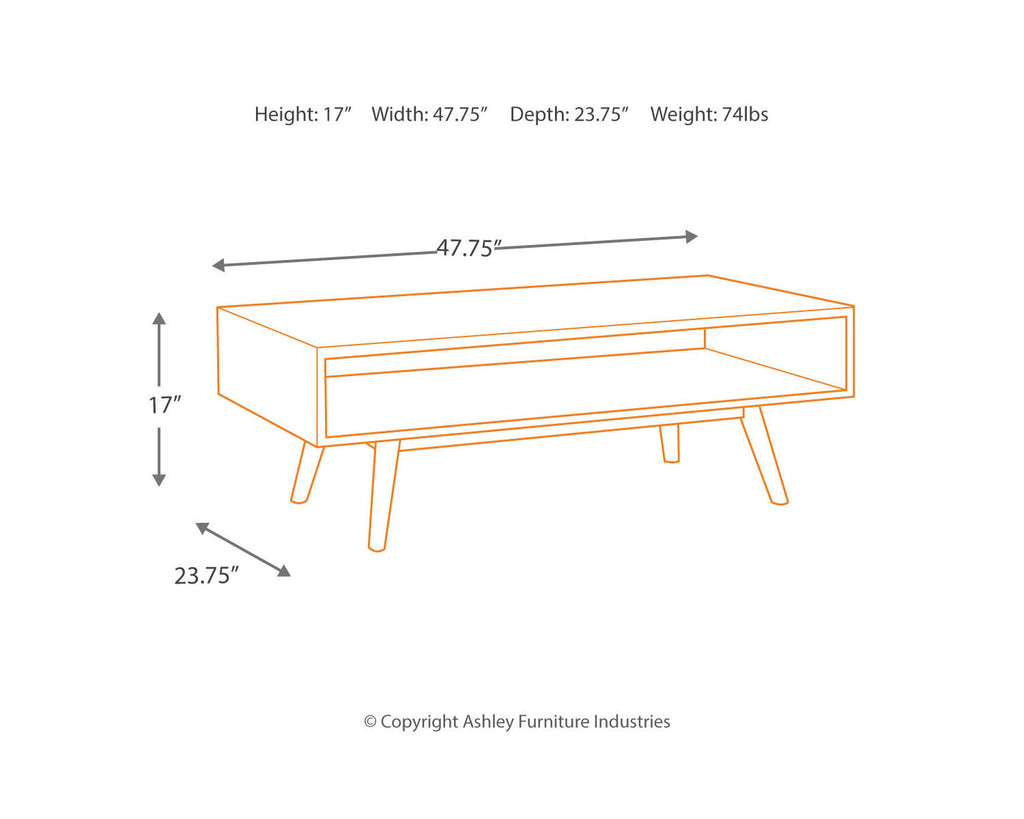 Dark Brown Coffee Table U51021