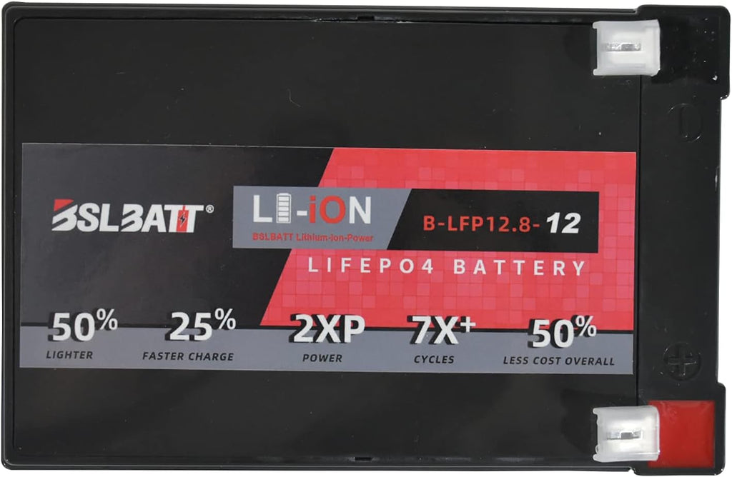 12V 7Amps LiFePO4 Deep Cycle Rechargeable Battery, Pack of 2 F26246