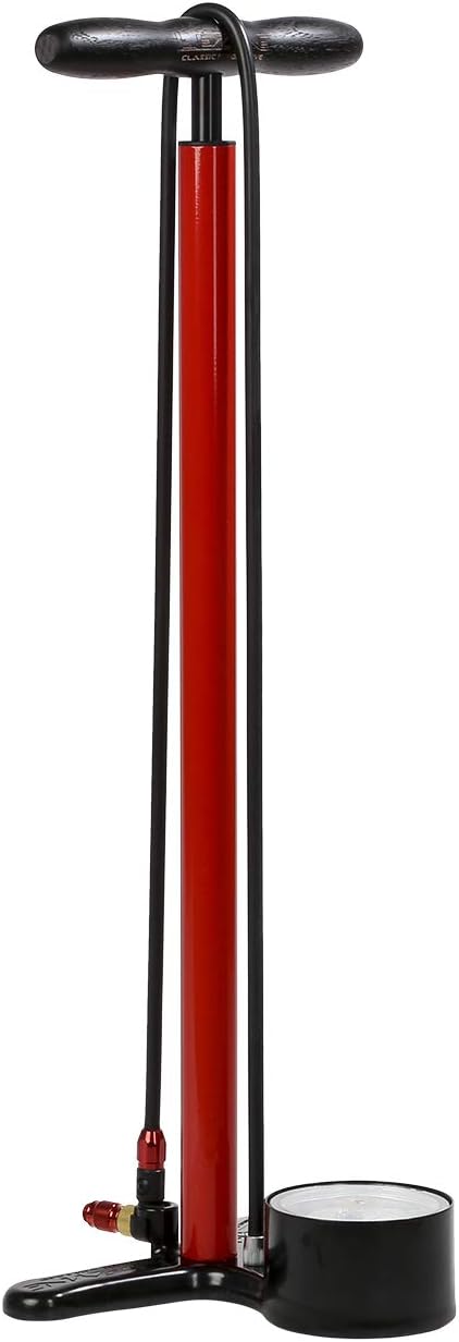 Classic Floor Drive Bicycle Tire Pump, 220psi, 3.5" Gauge, Presta & Schrader Valve, Pack of 2 H767912