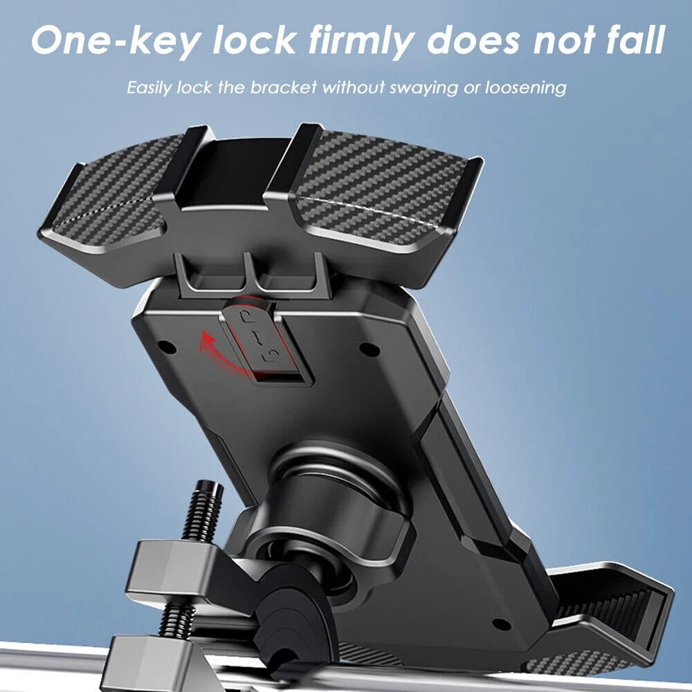 Black Motorcycle Handlebar Mount Holder for Cell Phone GPS J854