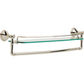 Polished Nickel Glass Shelf with Bar U786087