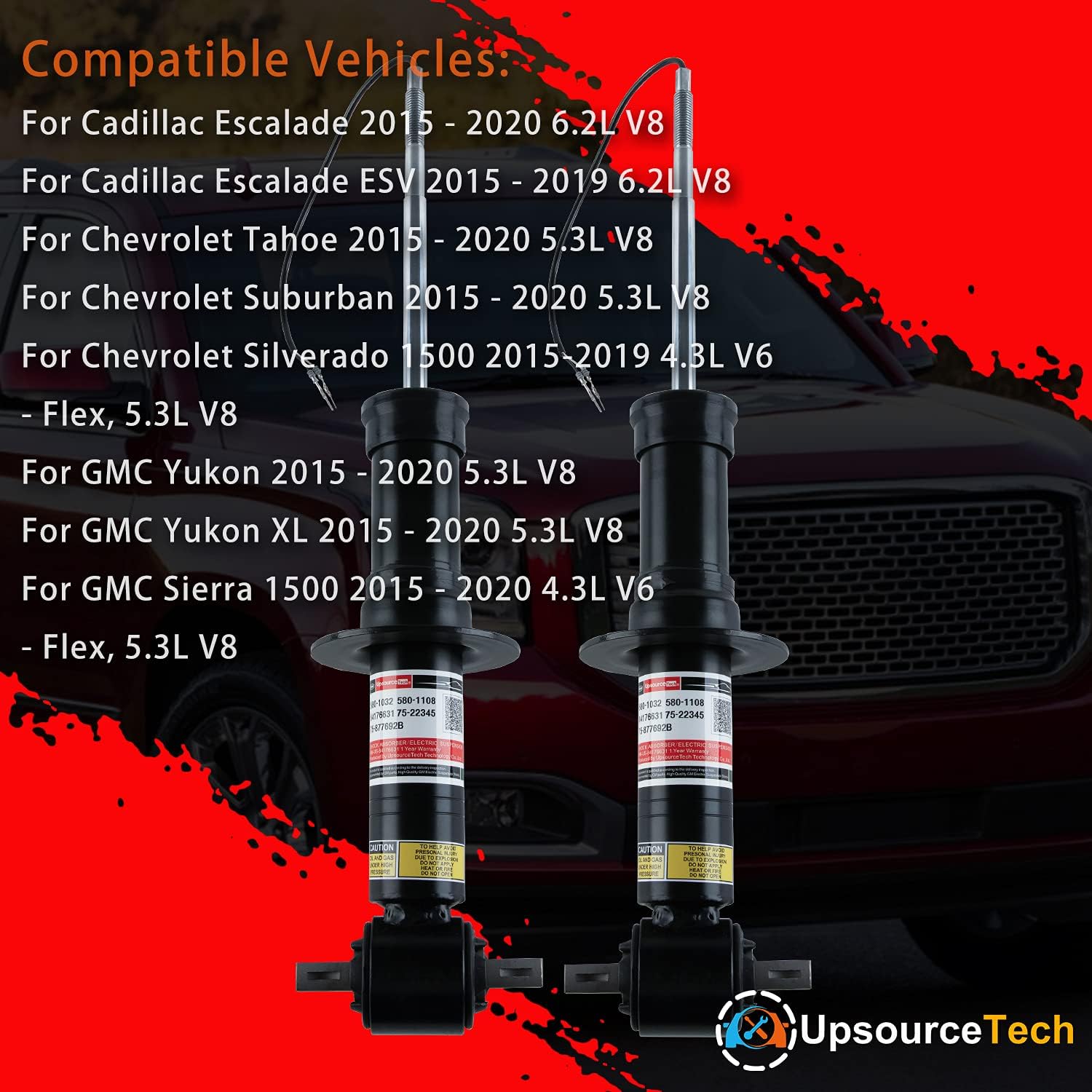Shock Struts Absorbers w/MRC Pair Front Suspension Strut R2050
