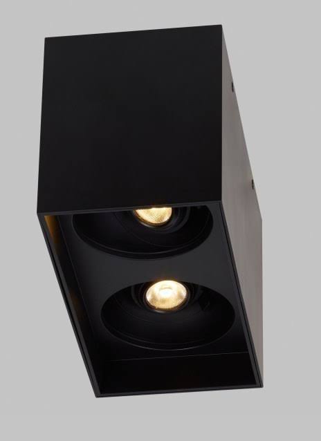 Matte Black LED Flush Mount V9652
