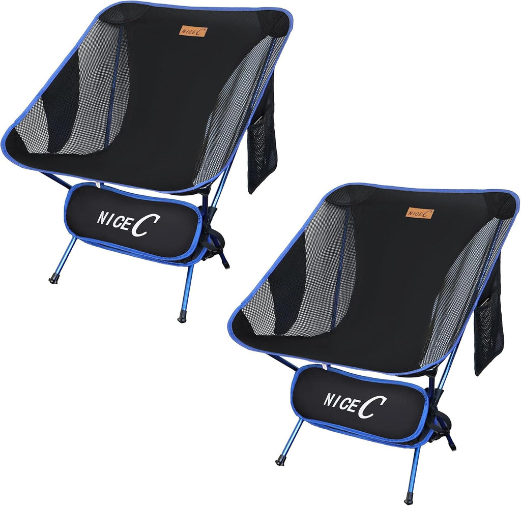 Ultralight Portable Folding Camping Chair with Carry Bag (2 Pack of Orange) Q401