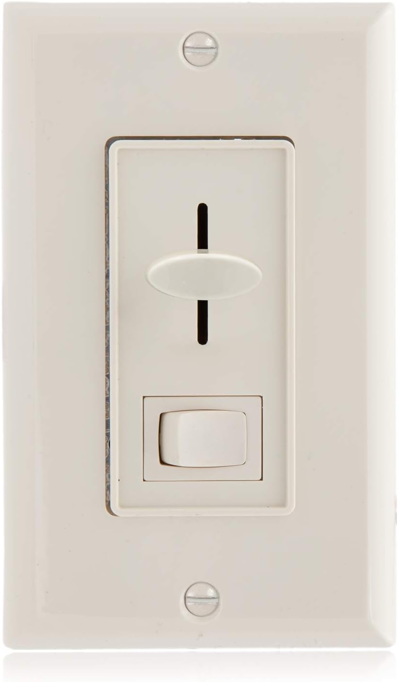 LED Dimmer 3-Way/Single Pole Electrical Light Switch, 600 Watt max, Wall Plate Included Pack of 2 T5179