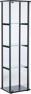 Black Glass Curio Cabinet F65588