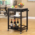 Marbled Kitchen Buffet Serving Cart I297