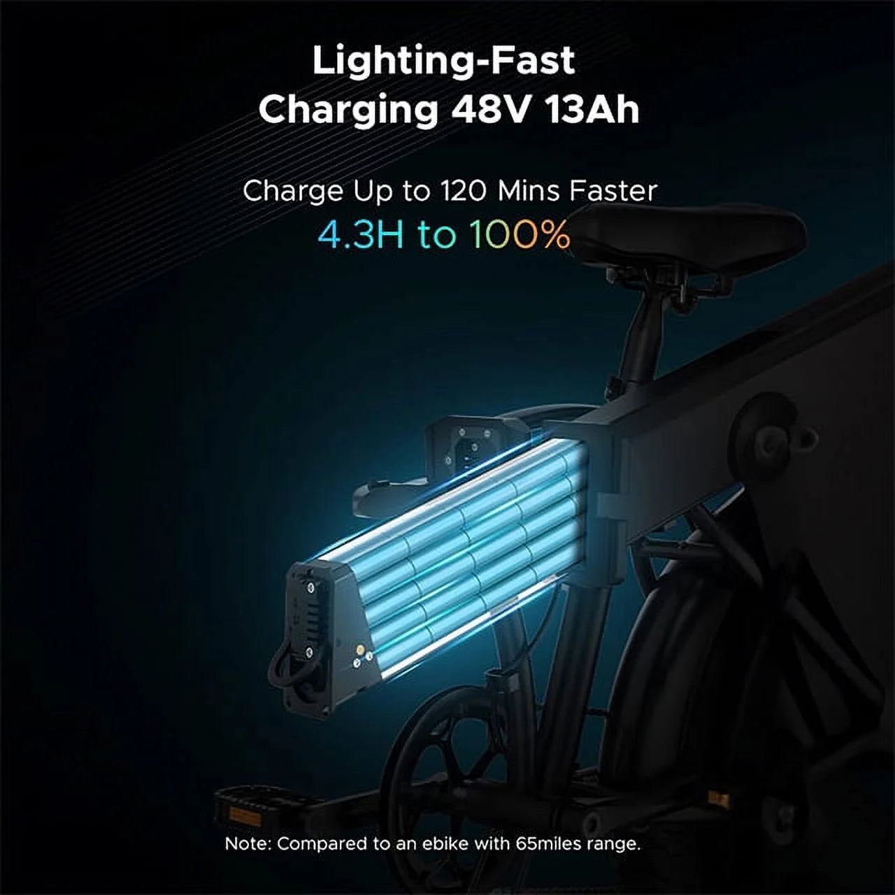 Black Folding Electric Bike E2529