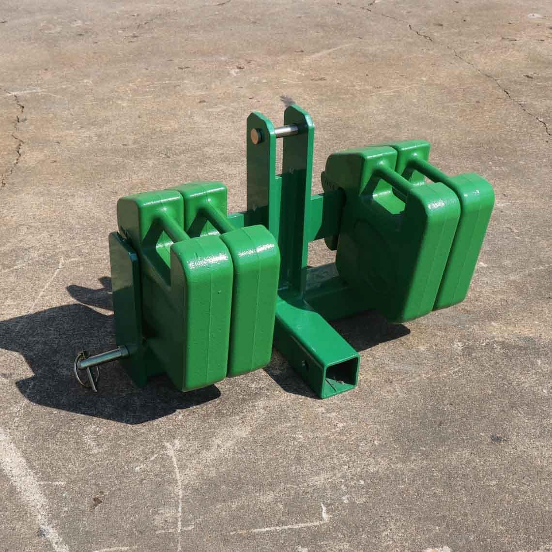 Tractor Drawbar with Suitcase Weight Brackets Green 2 Receiver Cat 0 K359