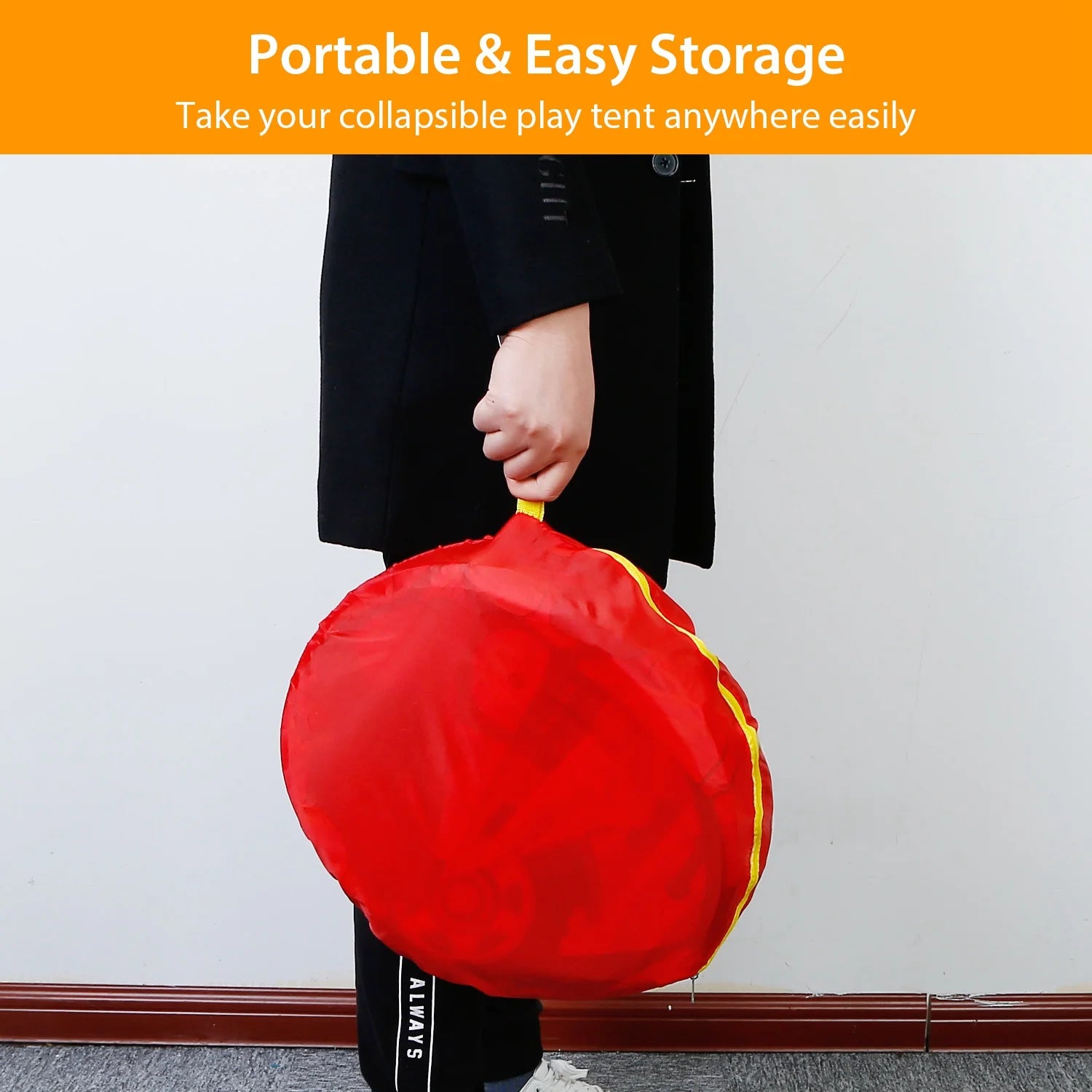 Red Pop Up Kids Play Tent with Carry Bag A384