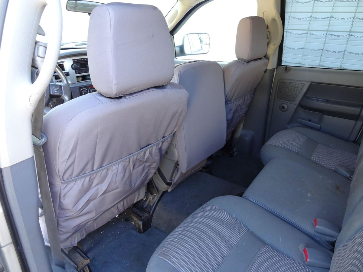 Gray Twill Custom Fit Seat Covers Q5007