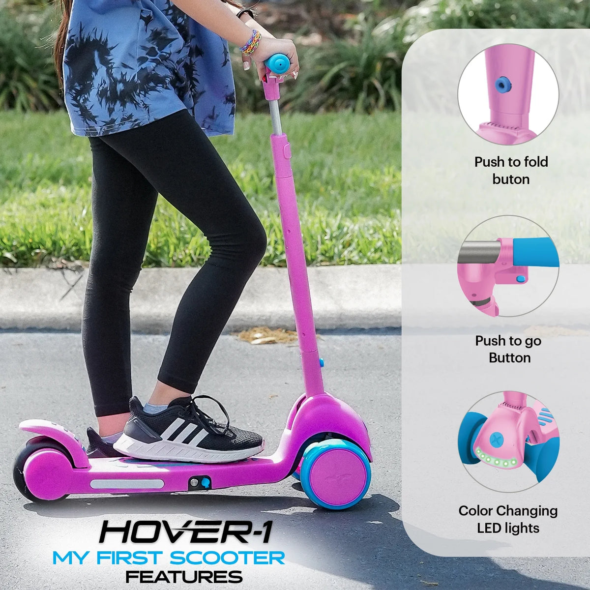 Pink Self Balancing Electric Scooter for Children Y118473