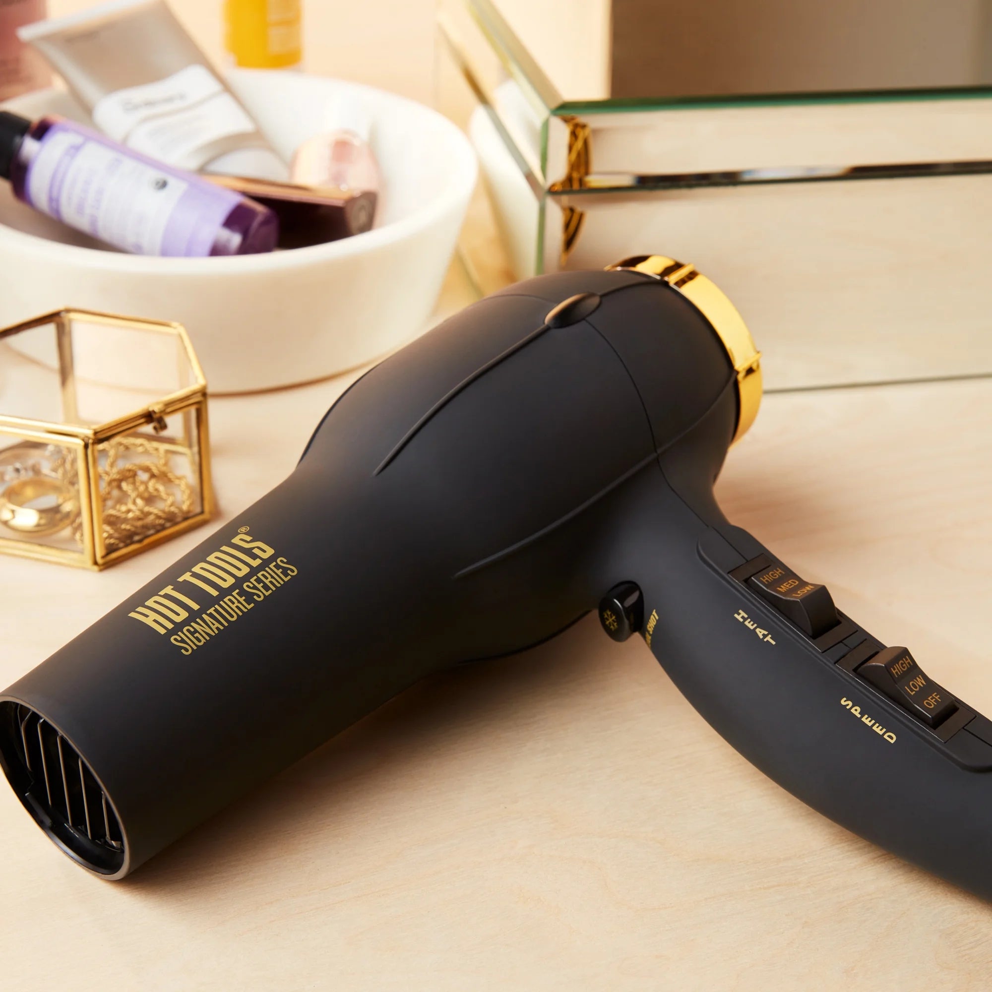 Black 1875W Ionic Hair Dryer J954