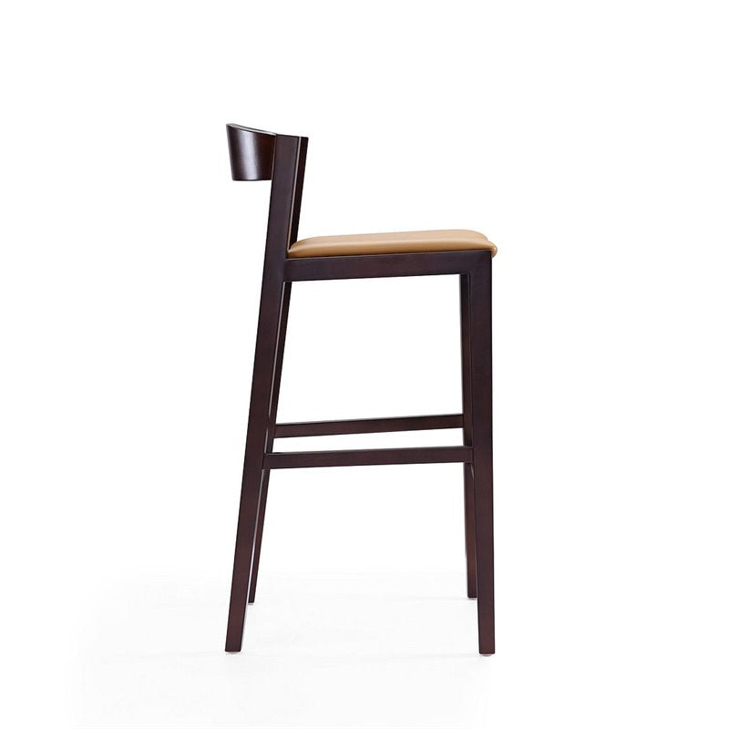Faux Leather Barstool Set of 2 V177