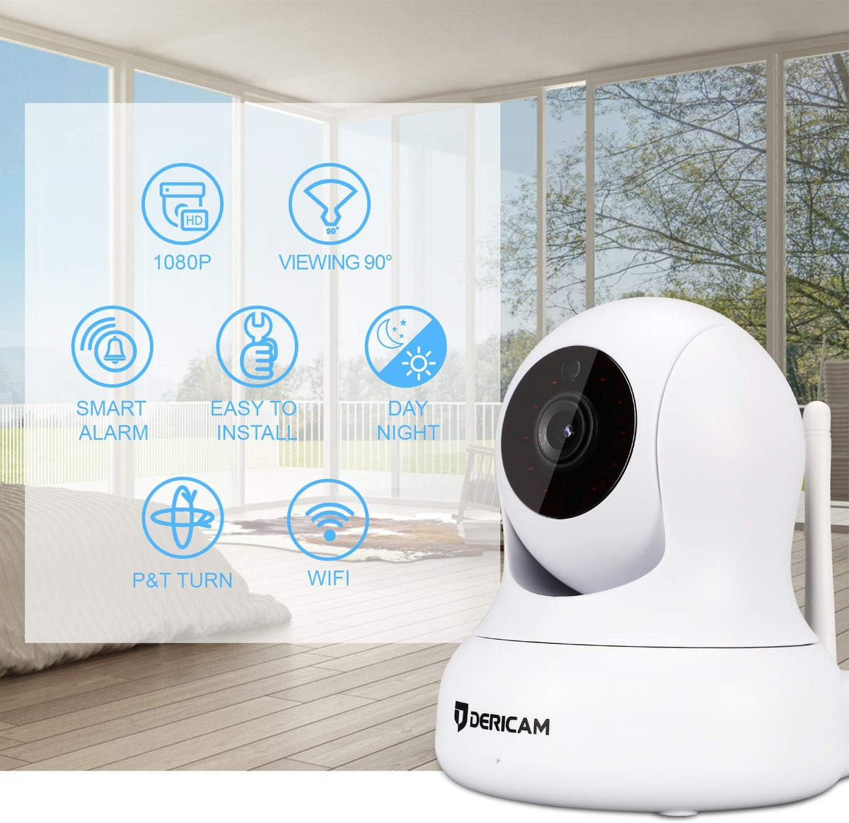 White 1080P Home Security Camera S940833