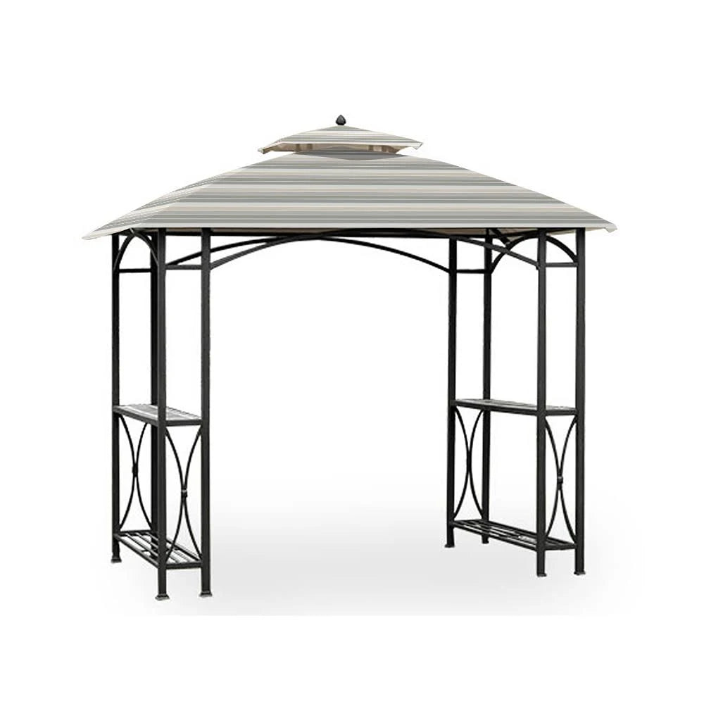 Stripe Stone Replacement Canopy Top Cover for Grill Gazebo J78541