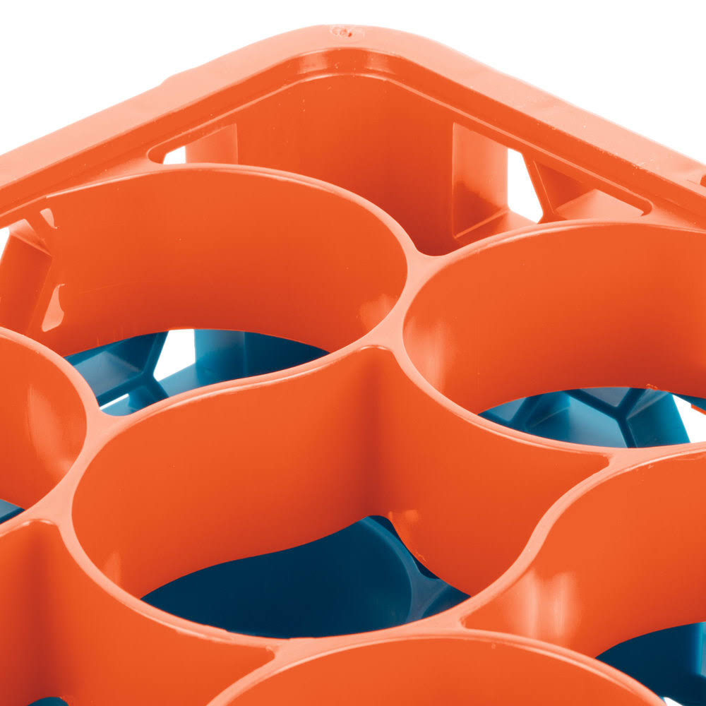 Orange Color-Coded Glass Rack with 5 Extenders P68764